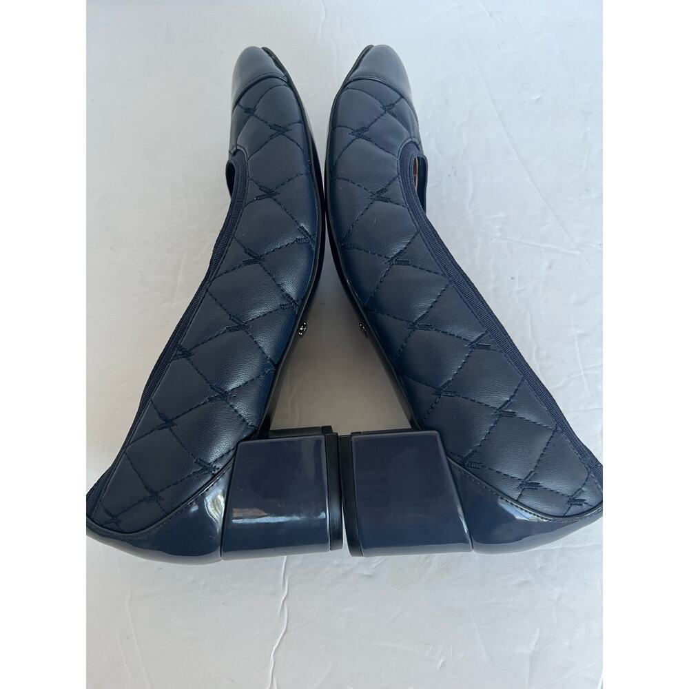 Vionic Ruby Olympia Quilted Leather Navy Blue Cap… - image 4